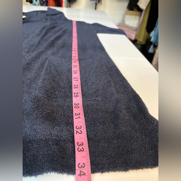 Barefoot Dreams Navy Blue Hooded Cardigan Size M - Picture 9 of 9